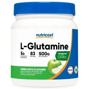 Nutricost L-Glutamine - 500 g - green apple