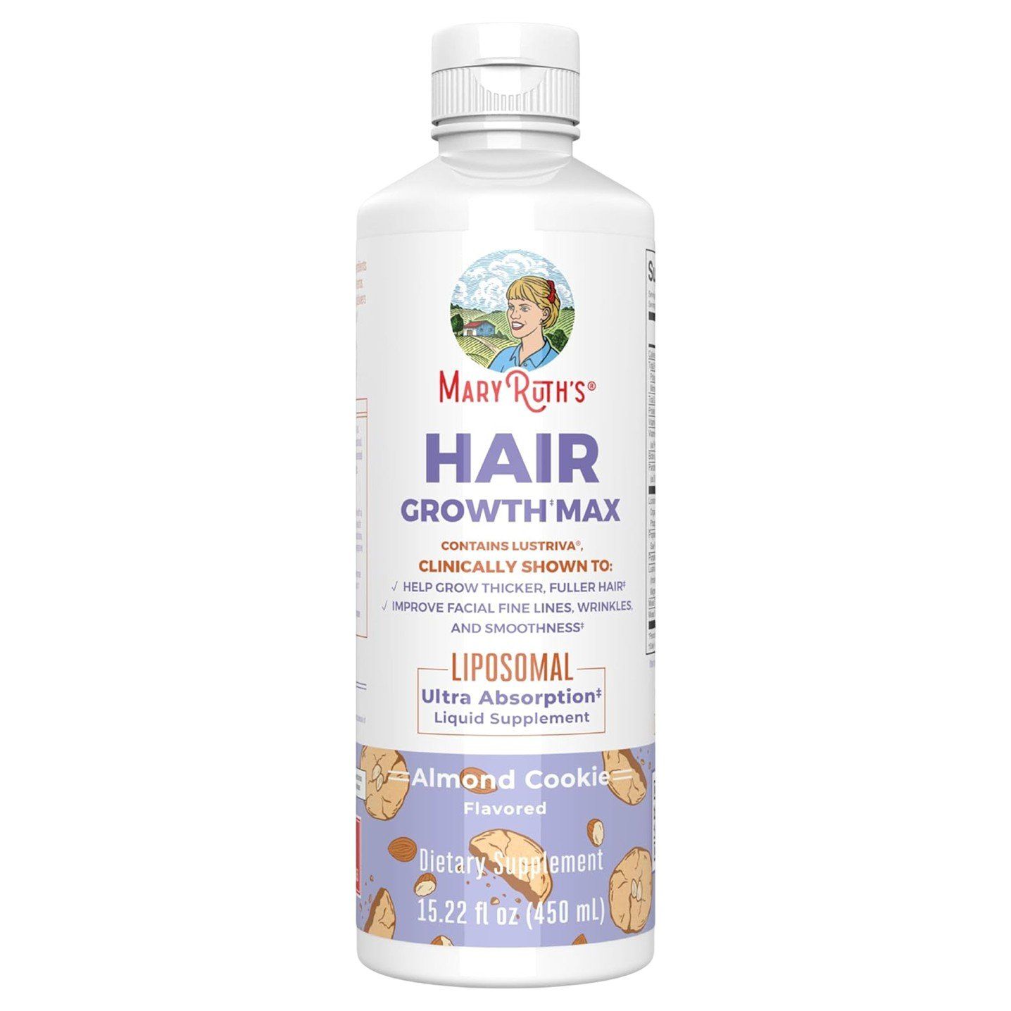 MaryRuth's Hair Growth Max Liposomal Almond Cookie - 450 ml