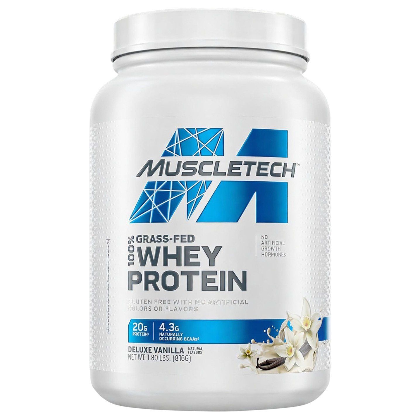 MuscleTech 100% Grass-Fed Whey Protein - 1.8 lbs