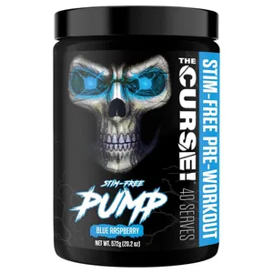 JNX Sports Stim-Free Pump Pre-Workout - 40 Servings - blue raspberry