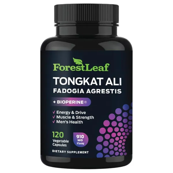 Forest Leaf Tongkat Ali + Fadogia Agrestis + BioPerine - 120 Vegetable Capsules