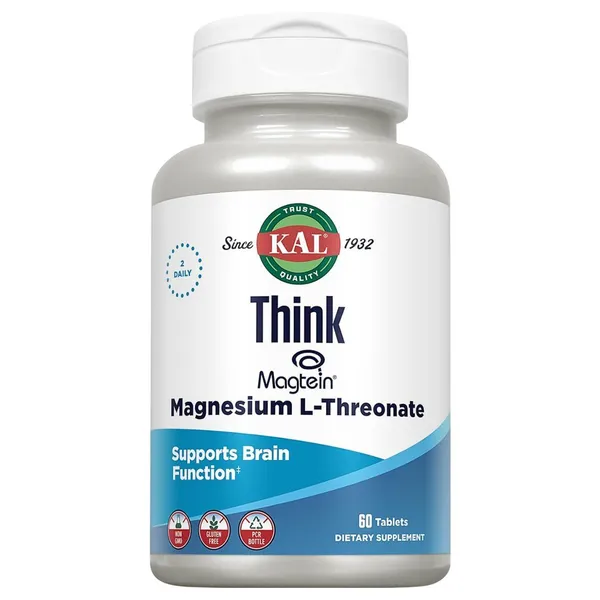 KAL Think Magnesium L-Threonate - 60 Tablets