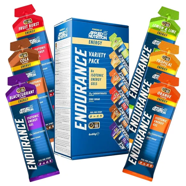 Applied Nutrition Isotonic Energy Gels Variety Pack - Box of 6 Gels