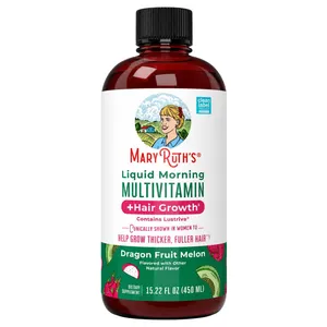 MaryRuth's Liquid Multivitamin + Hair Growth Dragon Fruit, 15.22 fl oz (450 ml)