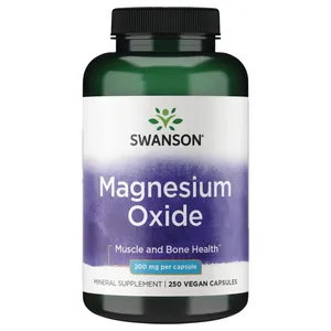 Swanson Magnesium Oxide 200 mg - 250 Capsules