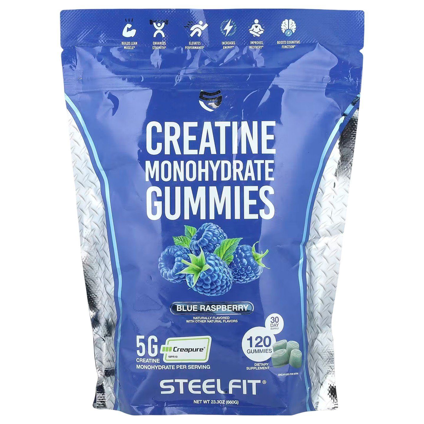 SteelFit Creatine Monohydrate Creapure Gummies - 120 Gummies