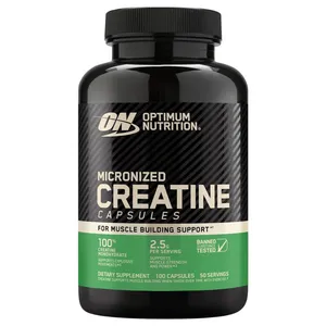 Optimum Nutrition Micronized Creatine, 100 Capsules (1.25 g per Capsule)