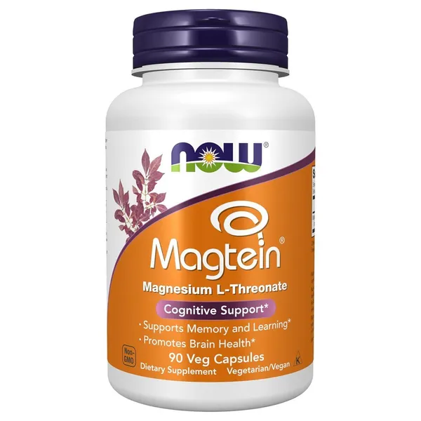 NOW Foods Magtein Magnesium L-Threonate - 90 Veg Capsules