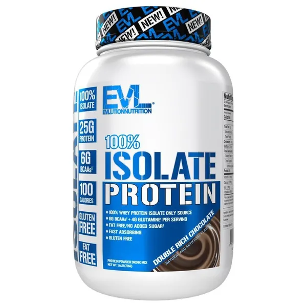 EVLution Nutrition 100% Isolate Protein - 1.6 lbs