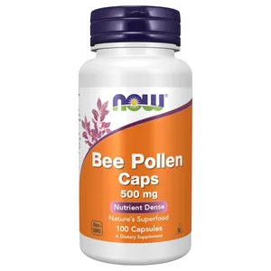 NOW Foods Bee Pollen Caps 500 mg - 100 Capsules