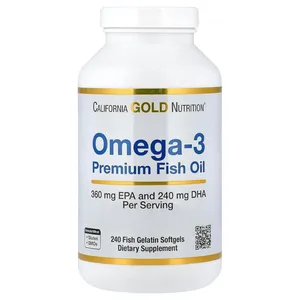 California Gold Nutrition Omega-3 Premium Fish Oil - 240 Softgels