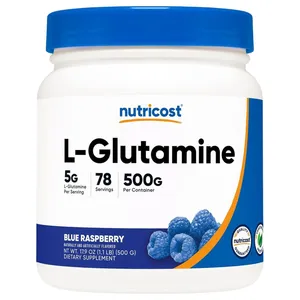 Nutricost L-Glutamine - 500 g - blue raspberry