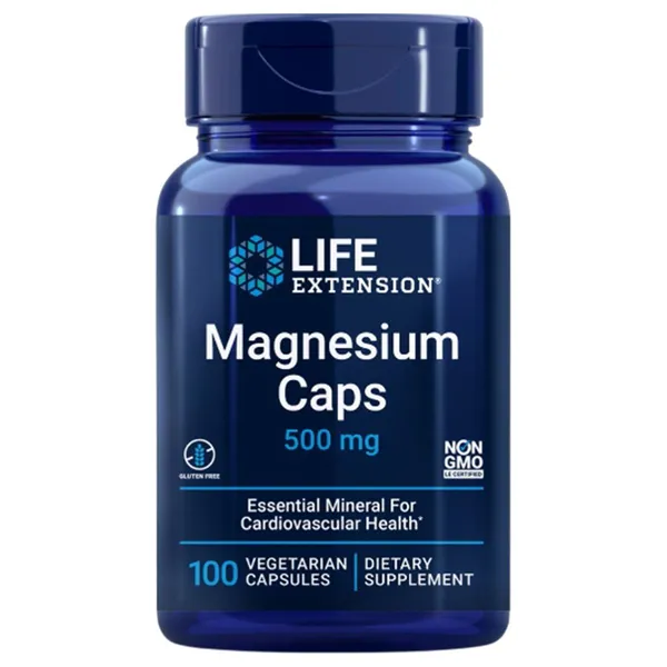 Life Extension Magnesium Caps 500 mg - 100 Vegetarian Capsules