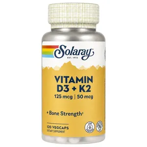 Solaray, Vitamin D3 + K2, 120 VegCaps