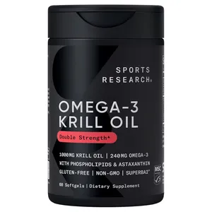 Sports Research Omega-3 Krill Oil 1000 mg - 60 Softgels