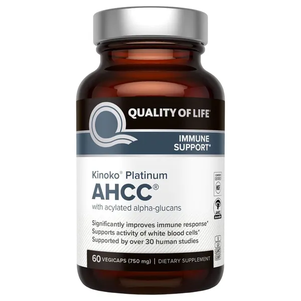 Quality of Life Kinoko Platinum AHCC - 60 Vegicaps