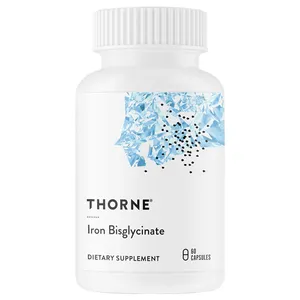 Thorne, Iron Bisglycinate, 60 Capsules (25 mg per Capsule)