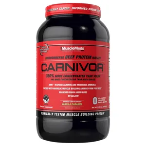 MuscleMeds Carnivor Beef Protein Isolate - 2 lbs - vanilla caramel