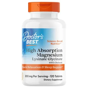 Doctor-s Best High Absorption Magnesium Lysinate Glycinate - 120 Tablets