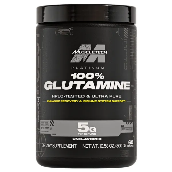 MuscleTech Platinum 100% Glutamine Unflavored - 300 g
