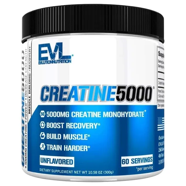 EVLution Nutrition Creatine5000 Unflavored, 10.58 oz (300 g)