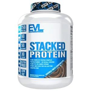 EVLution Nutrition Stacked Protein - 5 lbs - double rich chocolate