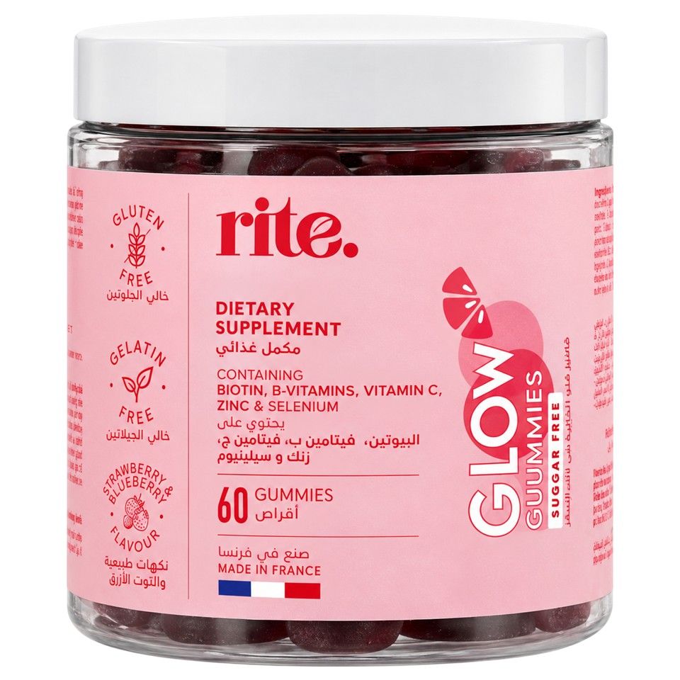 rite. Glow Gummies Strawberry & Blueberry, 60 Vegan Gummies