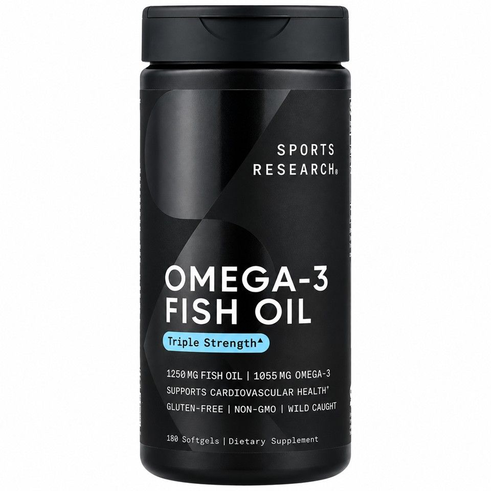 Sports Research, Omega-3 Fish Oil, 180 Softgels