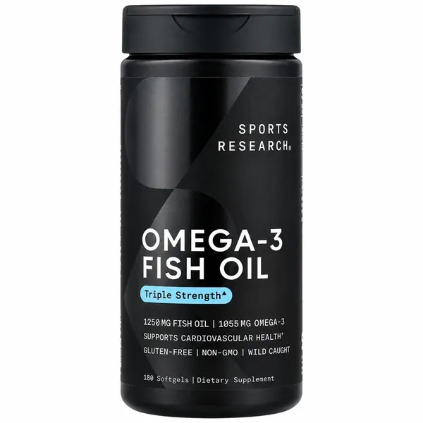 Sports Research, Omega-3 Fish Oil, 180 Softgels