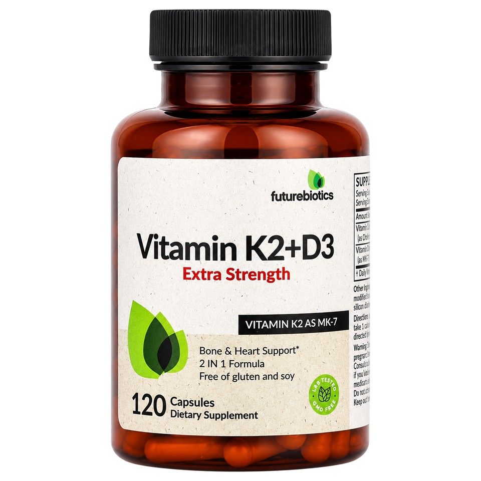 Futurebiotics, Vitamin K2 + D3, Extra Strength, 120 Capsules