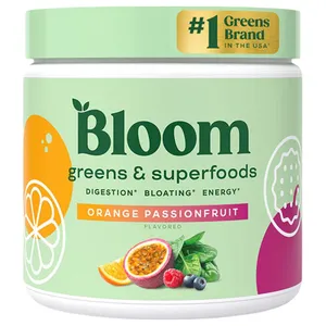 Bloom Greens &amp; Superfoods - 30 Servings - orange passionfruit