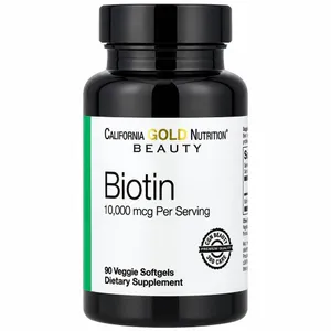 California Gold Nutrition, Biotin, 10,000 mcg, 90 Veggie Softgels