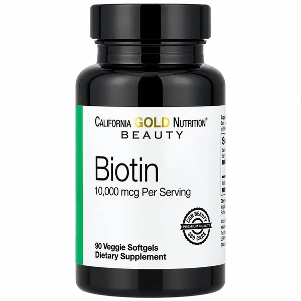 California Gold Nutrition, Biotin, 10,000 mcg, 90 Veggie Softgels
