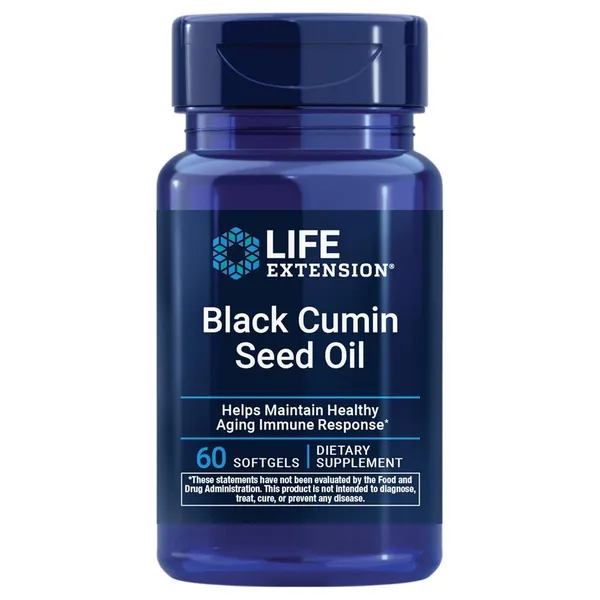 Life Extension Black Cumin Seed Oil 500 mg - 60 Softgels