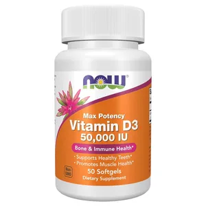 NOW Foods Vitamin D-3 Max Potency 50000 IU - 50 Softgels