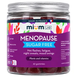 Mium Lab, Menopause Gummies Sugar-Free, Apple Blackcurrant, 42 Gummies