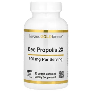 California Gold Nutrition Bee Propolis 2X 500 mg - 90 Veggie Caps