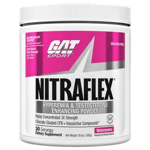 GAT Sport NITRAFLEX Testosterone Enhancing Formula - 30 Servings - watermelon