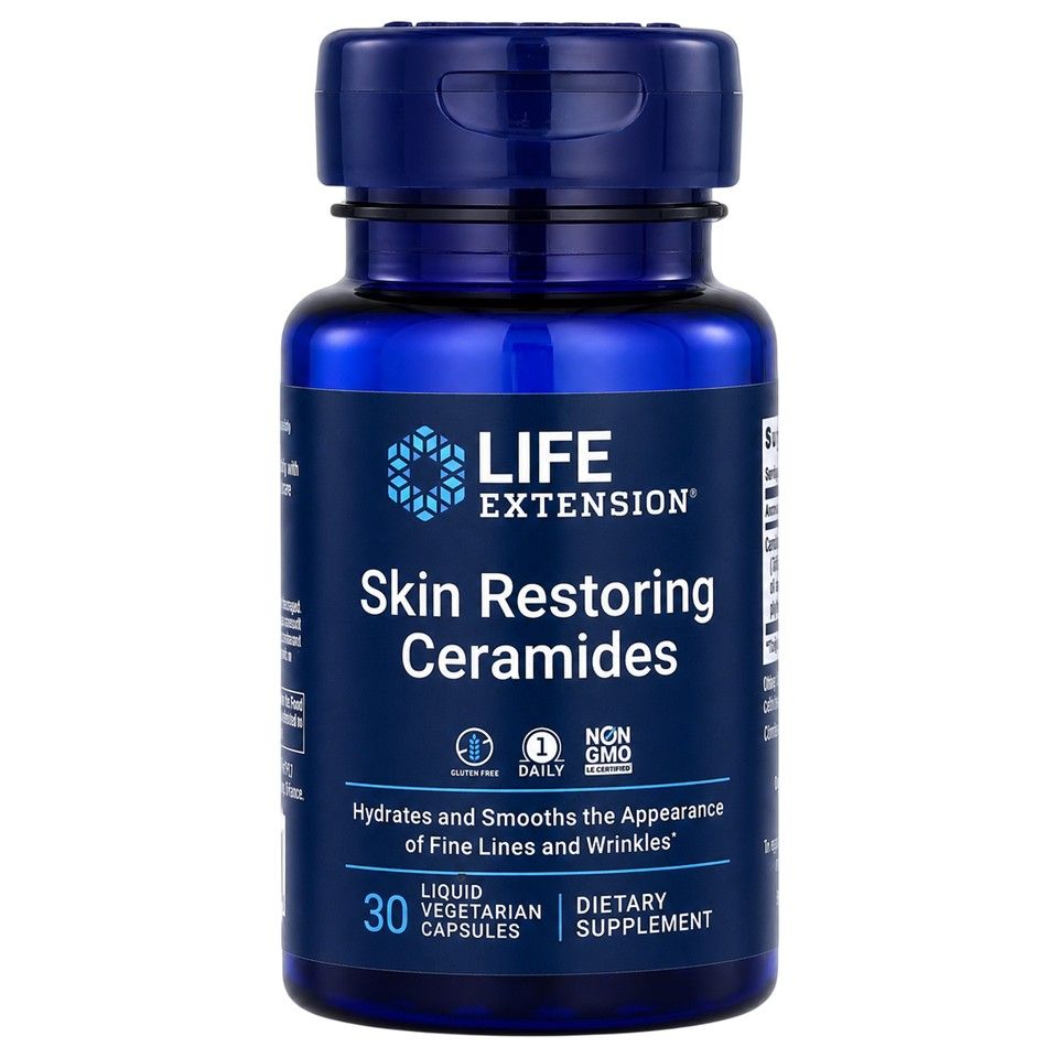 Life Extension, Skin Restoring Ceramides, 30 Liquid Vegetarian Capsules