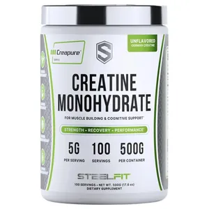 SteelFit Creatine Monohydrate Unflavored, 17.6 oz (500 g)