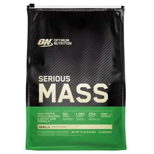 Optimum Nutrition Serious Mass Chocolate - 12 lbs - vanilla