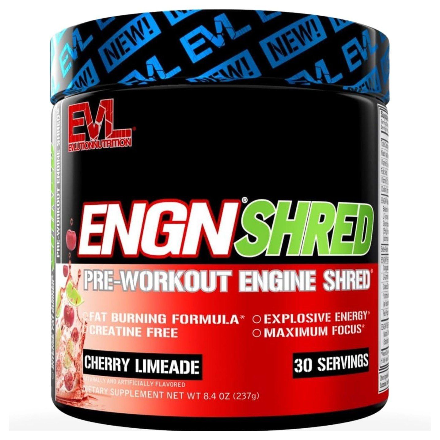 EVLution Nutrition ENGN Shred Pre-Workout Cherry Limeade - 30 Servings