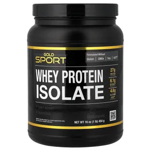 California Gold Nutrition, Sport, Whey Protein Isolate, Unflavored, 1 lb (454 g)