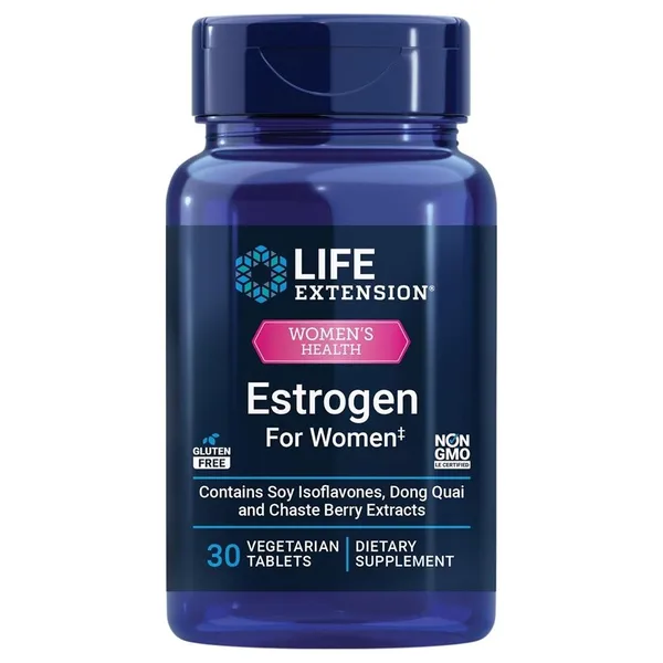 Life Extension, Women's Health, Estrogen for Women, 30 Vegetarian Tablets
