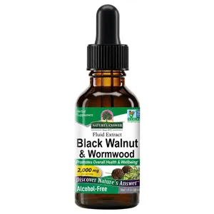 Nature's Answer, Black Walnut & Wormwood, Fluid Extract, Alcohol-Free, 1 fl oz (30 ml)