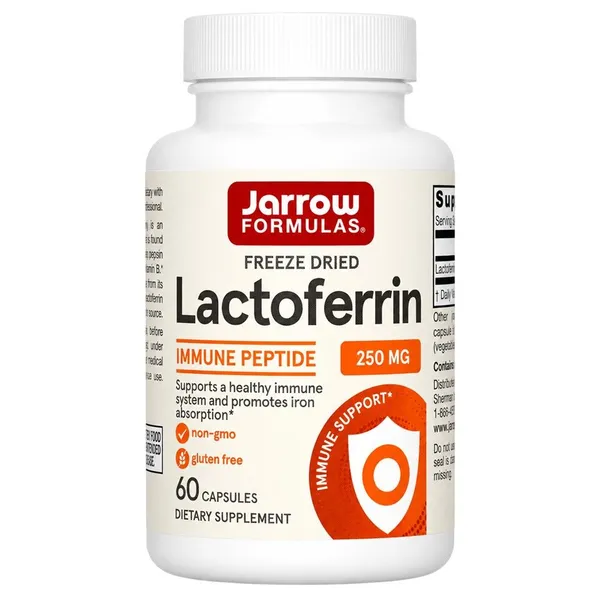 Jarrow Formulas, Lactoferrin, Freeze Dried, 250 mg, 60 Capsulesules
