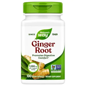 Nature's Way, Ginger Root, 100 Vegan Capsules (550 mg per Capsule)