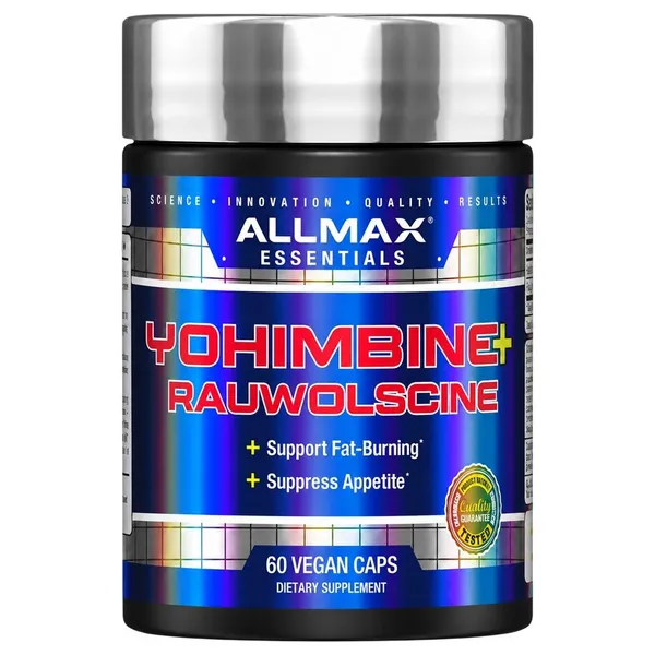 ALLMAX, Essentials, Yohimbine + Rauwolscine, 60 Vegan Caps