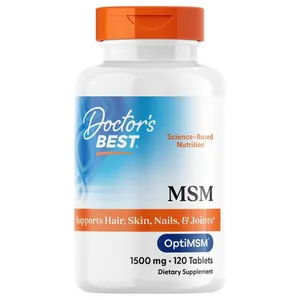 Doctor's Best, MSM with OptiMSM, 1,500 mg, 120 Tablets