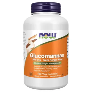 NOW Foods, Glucomannan, 575 mg, 180 Veg Capsules